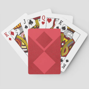 Anpassningsbar Tomato Red Dubbla Diamond Uppspelni Casinokort