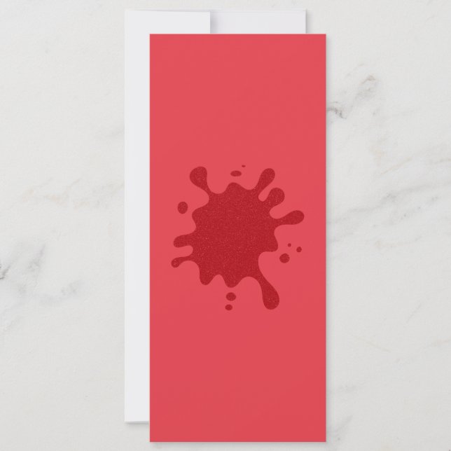 Anpassningsbar Tomato Red Flat Card med texturerat (Framsida)