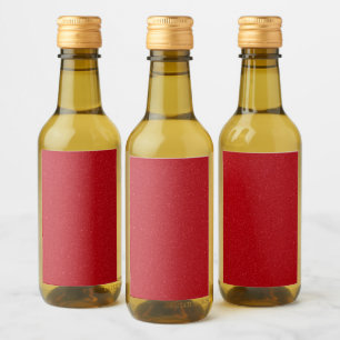 Anpassningsbar Tomato Red Glitter Se Mini Flaska-e Vinetikett