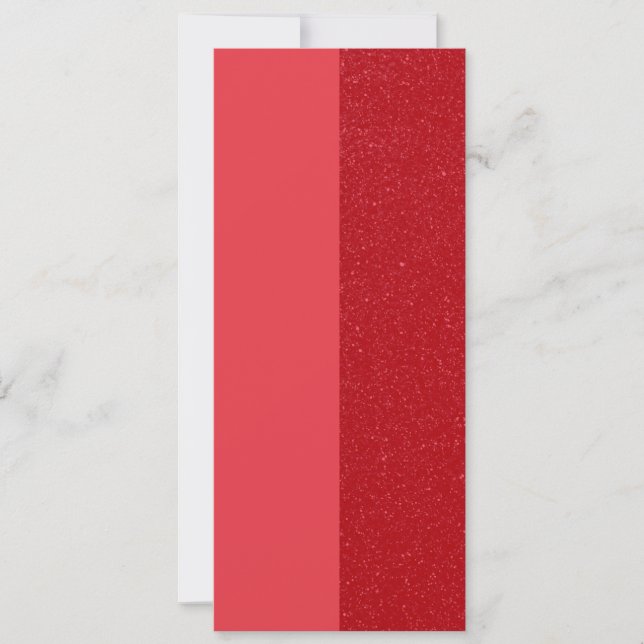 Anpassningsbar Tomato Red Glitter Slim Card-design (Framsida)