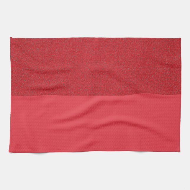 Anpassningsbar Tomato Red Kitchen Towel med dubbla Kökshandduk (Horisontell)