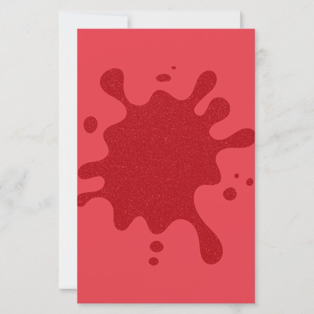 Anpassningsbar Tomato Red Splat Design Pappra Laka (Framsida)