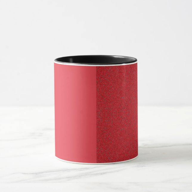 Anpassningsbar Tomato Red Split Mugg - Texturerad  (Center)