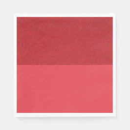 Anpassningsbar Tomato Red Textured Top Papper Napk Pappersservett