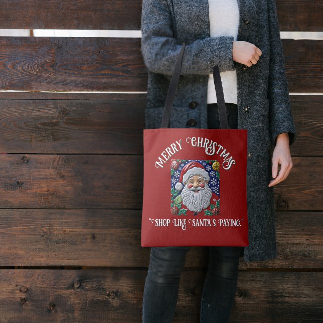 Anpassningsbar Tomte Jolly Ol Saint Nick Tygkasse (Skapare uppladdad)