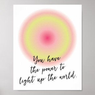 Anpassningsbar Tonåring en positiv, inspirerande c Poster