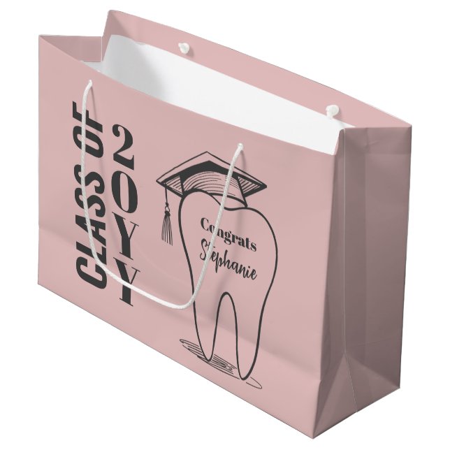 Anpassningsbar Tooth Grad Hat Dental School Studen (Framsidan Vinklad)
