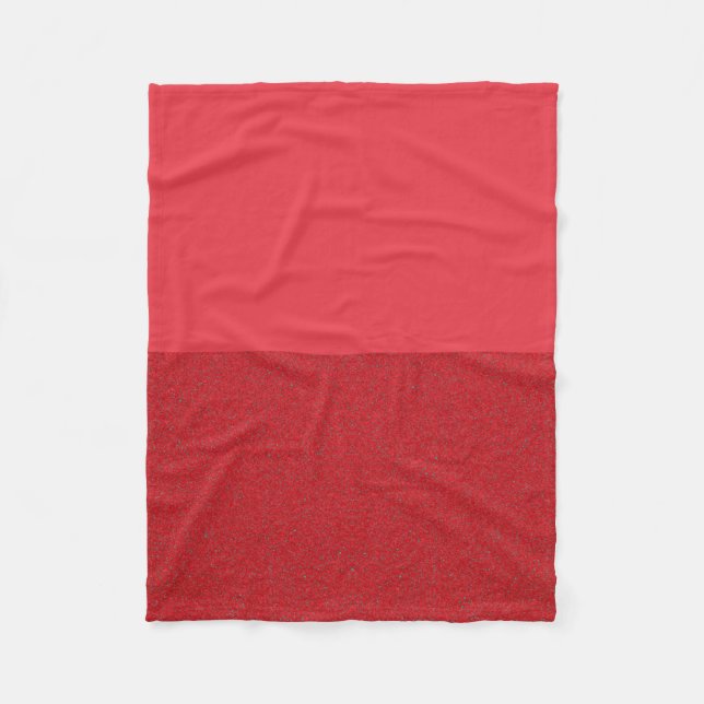 Anpassningsbar Top/Grund Tomato Red Fleece Blanket (Framsidan)