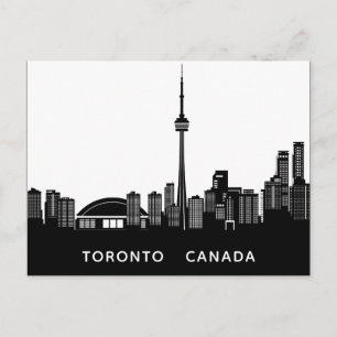 Anpassningsbar Toronto Silhouette-vykort Vykort