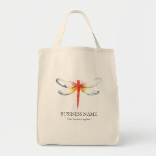 Anpassningsbar Tote bags Red Dragonfly Tygkasse