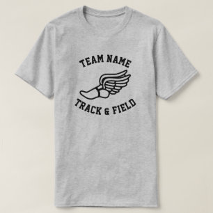 Anpassningsbar Track & Fält Team Namn T-shirts