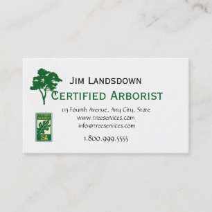 Anpassningsbar Träd Arboristiskt Affärskort Visitkort