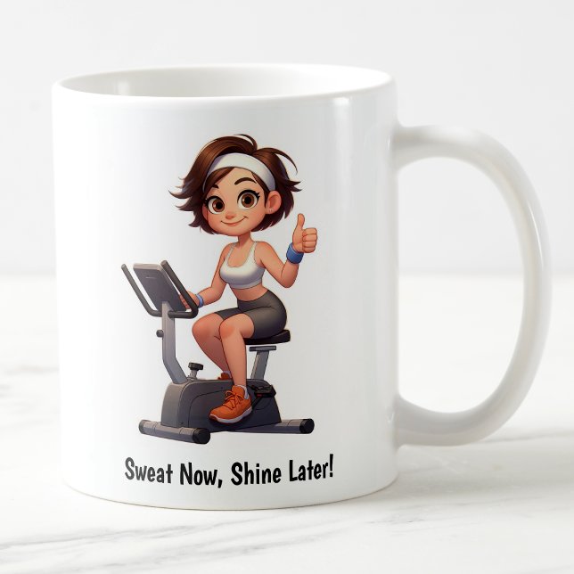 Anpassningsbar Träningscykel Workout Kaffemugg (Skapare uppladdad)