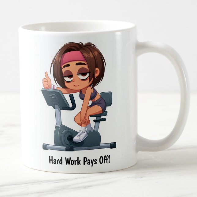 Anpassningsbar Träningscykel-Workout Kaffemugg (Skapare uppladdad)