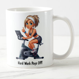 Anpassningsbar Träningscykel Workout Kaffemugg