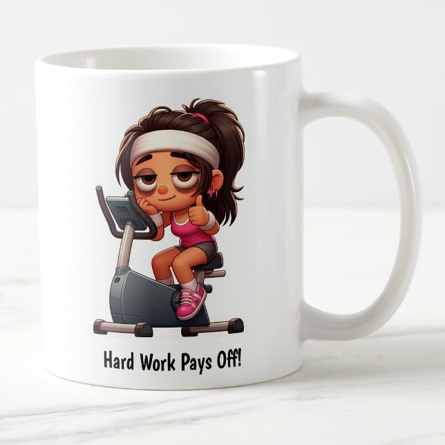 Anpassningsbar Träningscykel Workout Kaffemugg (Skapare uppladdad)
