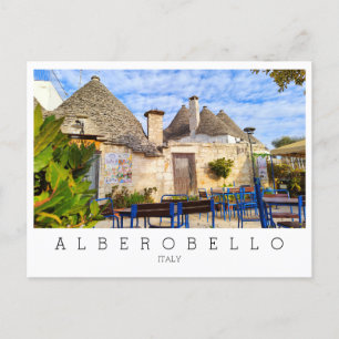 Anpassningsbar, trauli-hus, Alberobello, Apulien Vykort