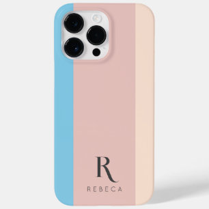 Anpassningsbar Tre Färg-block Ro Rosa Himlar Blue