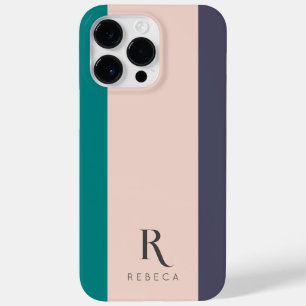 Anpassningsbar Tre Färg block Rosa Teal Ro Grått