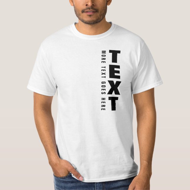 Anpassningsbar Trendig Big Font Text Template Mana T Shirt (Framsida)