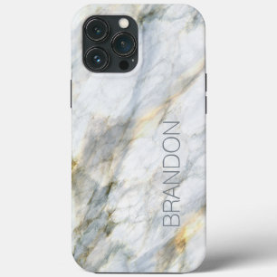 Anpassningsbar Trendig Blue Grått Brown Marble Sto