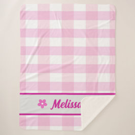 Anpassningsbar Trendig Cute Rosa White Checkated M