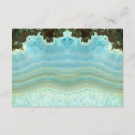 Anpassningsbar Trendig Girly Aqua Blue Crystal Par OSA Kort