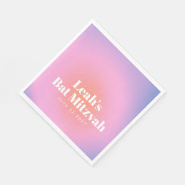 Anpassningsbar Trendig Gradient Lavender Lila Bat  Pappersservett