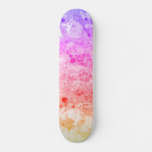 Anpassningsbar Trendig Rosa Blue Lila Grönt Modern Mini Skateboard Bräda 18,5 Cm