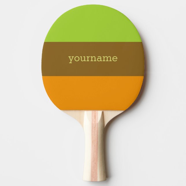 Anpassningsbar Tri-Färg ping pong paddle Pingisracket (Framsidan)
