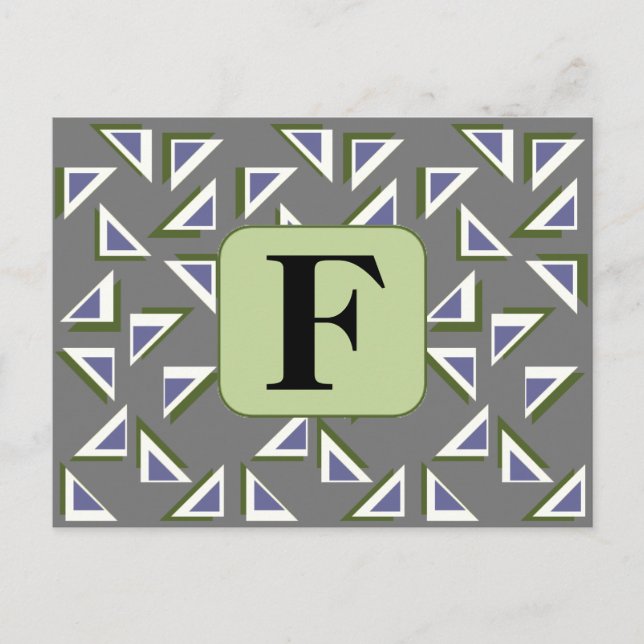 Anpassningsbar Triangles vykort (Framsida)