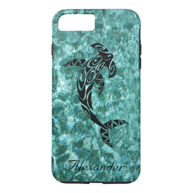 Anpassningsbar Tribal Hammerhead Shark Illustratio Case-Mate iPhone Skal (Baksida)