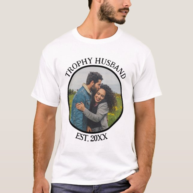 Anpassningsbar Trophy Make Valentines day Photo T Shirt (Framsida)