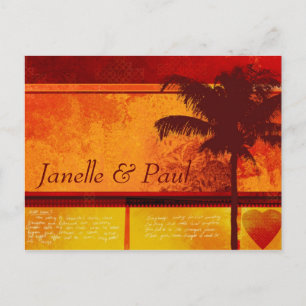 Anpassningsbar Tropical Handflatan Träd Cards Vykort