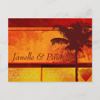 Anpassningsbar Tropical Handflatan Träd Cards Vykort