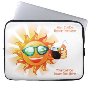 Anpassningsbar Tropical Sol Laptop Fodral