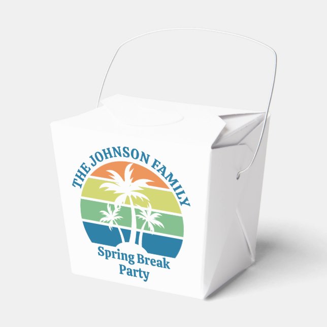 Anpassningsbar Tropiska ön Party Handflatan Träd F Presentaskar (Framsidan Sidan)