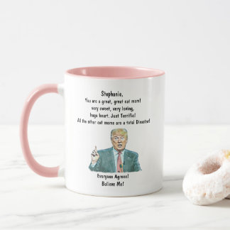 Anpassningsbar Trump Coffee Mugg för Cat Mamma Läg