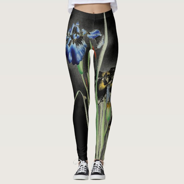 ANPASSNINGSBAR TRYCKT IRIS Leggings (Framsida)