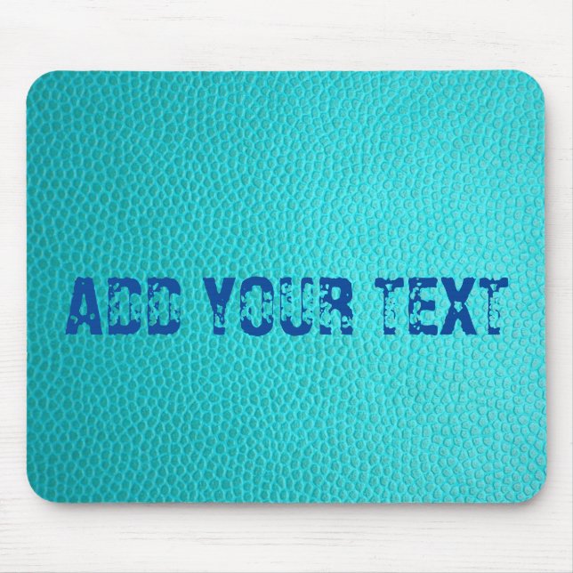 Anpassningsbar Turcos Leather Mönster Mousepad Musmatta (Framsidan)