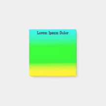 Anpassningsbar Turkos, Grönt och Gult