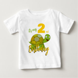Anpassningsbar Turtle Birthday T-Shirt