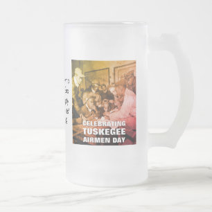 Anpassningsbar TUSKEGEE AIRMEN DAY Frostat Ölglas