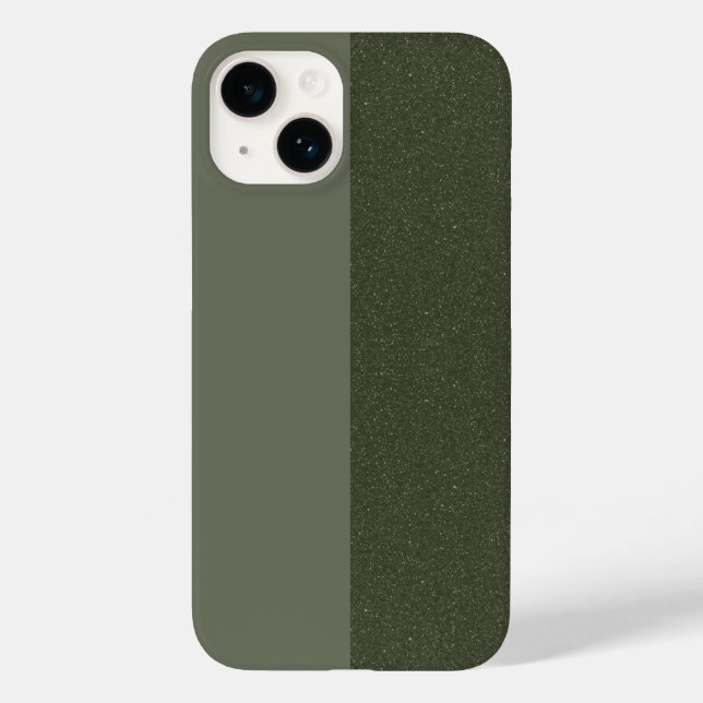 Anpassningsbar Tvåtonsbuss Grönt Struktur iPhone 1 (Baksida)
