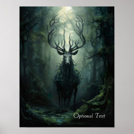 Anpassningsbar Twisted Forest Deer Affisch