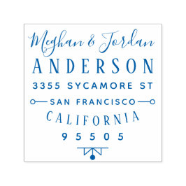 Anpassningsbar Typografi Elegant par Returadress Självfärgande Stämpel