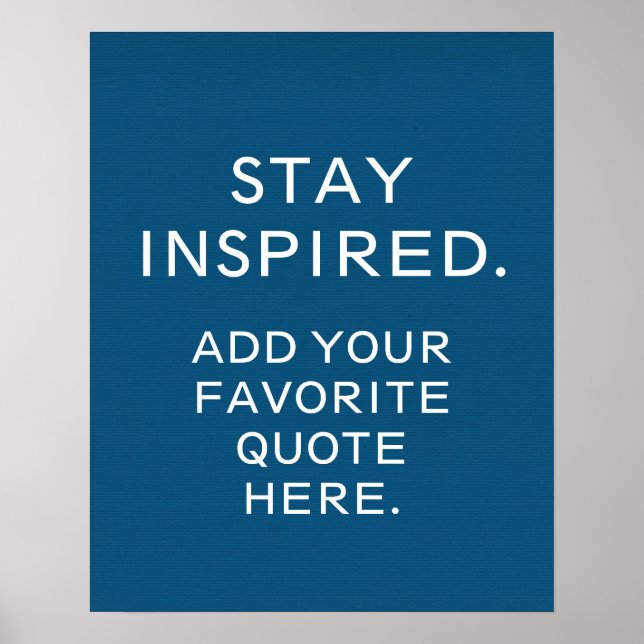 Anpassningsbar Typografi Poster, inspirationsoffer Poster (Framsidan)