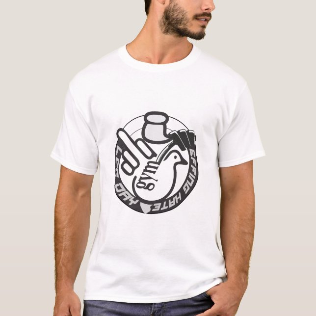 anpassningsbar-typografi t-skjortdesign t shirt (Framsida)