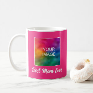 Anpassningsbar Typography Template Fuchsia Best Ma Kaffemugg