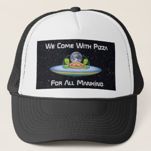 Anpassningsbar UFO Pizzaleverans Keps